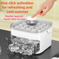 Handheld Ice Cube Mold with one-click activation for refreshing summer, featuring a double layered hand-held ice tray.
