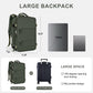 Large Travel Backpack for Women Men Laptop Bag Airline Approved Carry on Backpacks Waterproof anti Theft Gym Bags Hiking Flight Approved Luggage Casual Daypack, Large, Army Green
