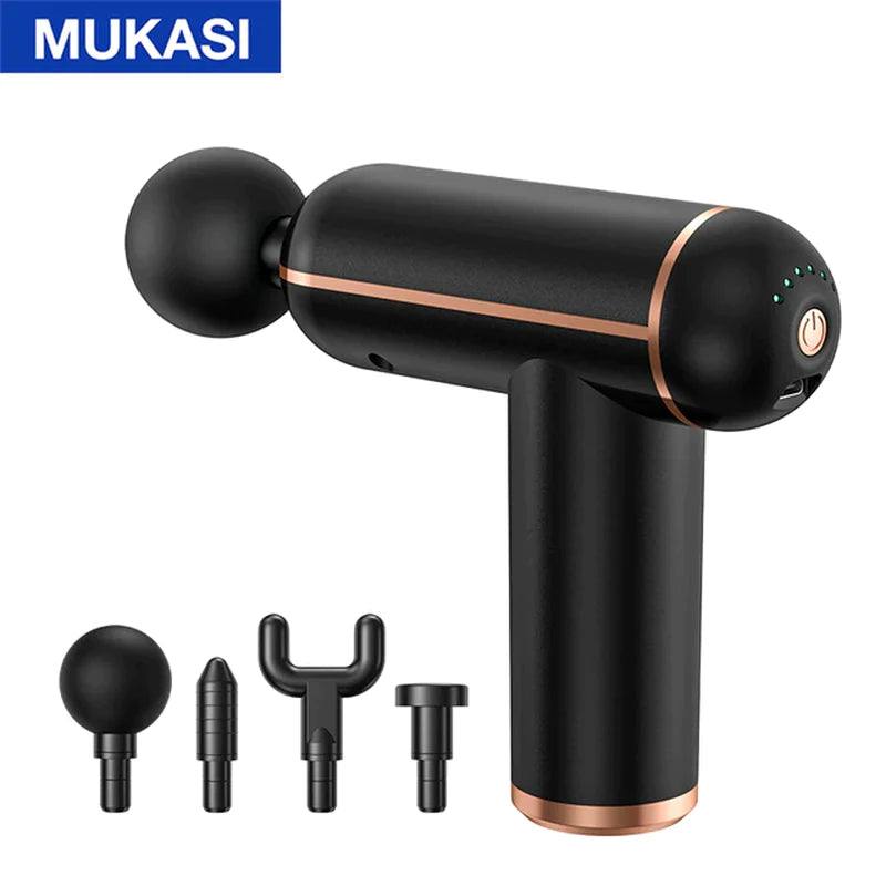 MUKASI Portable Percussion Massage Gun for Deep Tissue Muscle Relaxation and Pain Relief