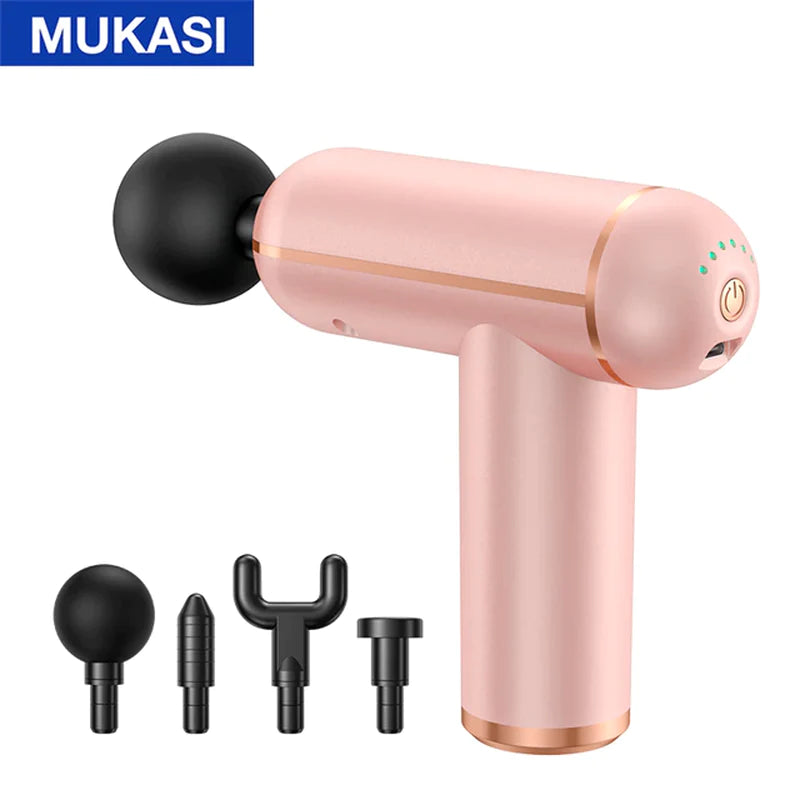 MUKASI Portable Percussion Massage Gun for Deep Tissue Muscle Relaxation and Pain Relief