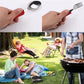 4-in-1 Stainless Steel Camping Utensils - Folding Pocket Cutlery Set for Hiking and Travel