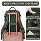 Large Travel Backpack for Women Men Laptop Bag Airline Approved Carry on Backpacks Waterproof anti Theft Gym Bags Hiking Flight Approved Luggage Casual Daypack, Large, Army Green
