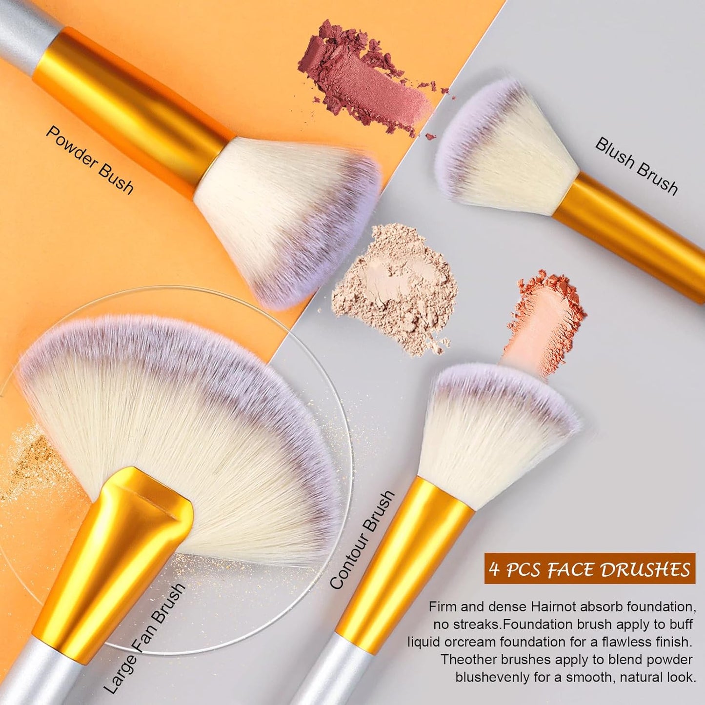 24 Piece Makeup Brush Set