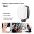 Mobile Phone Magnetic Selfie Fill Light with Foldable Makeup Mirror and LED Pocket Holder