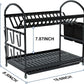 3-Tier Spice Rack Organizer for Cabinet, Step Cabinet Organizer and Storage, with Protective Railing, for Pantry, Kitchen Countertop Storage (1-Tier Spice Rack)