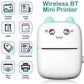 Compact Wireless Mini Thermal Printer - Perfect for On-the-Go Photo Printing with 6 Rolls Included