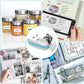 Compact Wireless Mini Thermal Printer - Perfect for On-the-Go Photo Printing with 6 Rolls Included