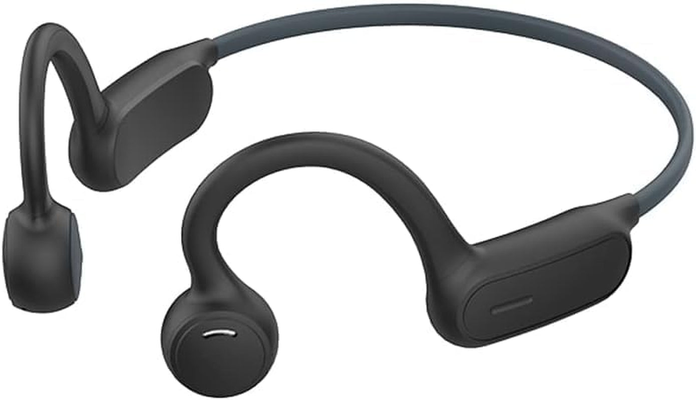 Pine Tree Tools AS1-G Bluetooth 5.0 Wireless Bone Conduction Headphones - Open Ear Design, Gray