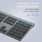 DK03 Rechargeable Dual-Mode Bluetooth Keyboard and Mouse Combo - Ultra-Slim Multi-Device Wireless Solution for Mac, iPad, Apple, Android, and Windows (Bluetooth 4.2 + 2.4G)