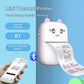 Compact Wireless Mini Thermal Printer - Perfect for On-the-Go Photo Printing with 6 Rolls Included