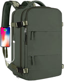 Large Travel Backpack for Women Men Laptop Bag Airline Approved Carry on Backpacks Waterproof anti Theft Gym Bags Hiking Flight Approved Luggage Casual Daypack, Large, Army Green