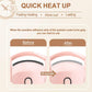 Heated Eyelash Curlers with Separator Tool and Brush - Dual Mode Quick Heating for Beautiful, Long-Lasting Lashes (White)