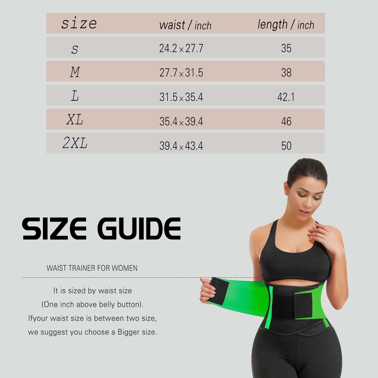 Transform Your Shape with Our Adjustable Green Waist Trainer for Women - Ultimate Tummy Control & Back Support for Yoga and Everyday Wear